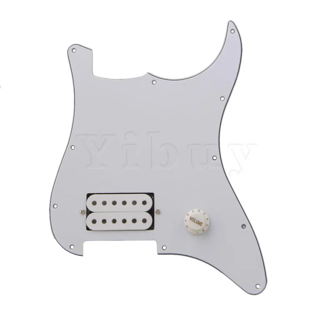 

Белая Предварительно Проводная накладка Yibuy 0ne Humbucker для электрогитары
