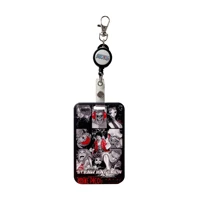 c712 new cartoon anime neck strap keychain badge holder id card pass hang rope lariat lanyard key chain kids gifts