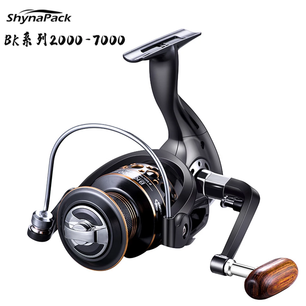 

Metal coil Spool Spinning Fishing Reel 5.2:1 Gear ratio 12+1BB 8KG Max Carbon Drag High Speed reel Saltwater Carp Fishing Pesca