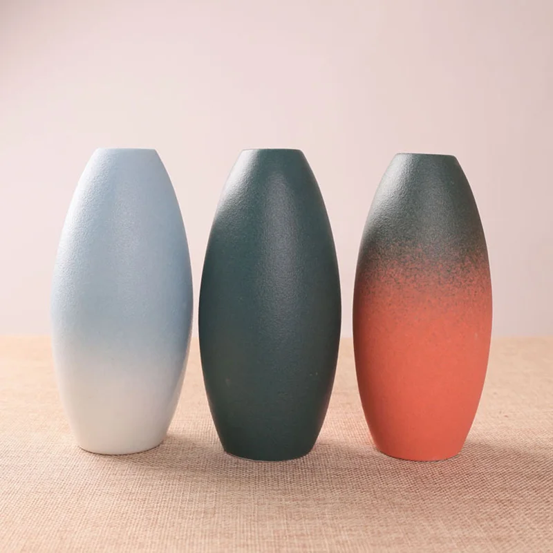 Chinese Vase Ceramic Flower Home Decoration Traditional Style Hydroponic Decor Gradient Wedding Gift | Дом и сад