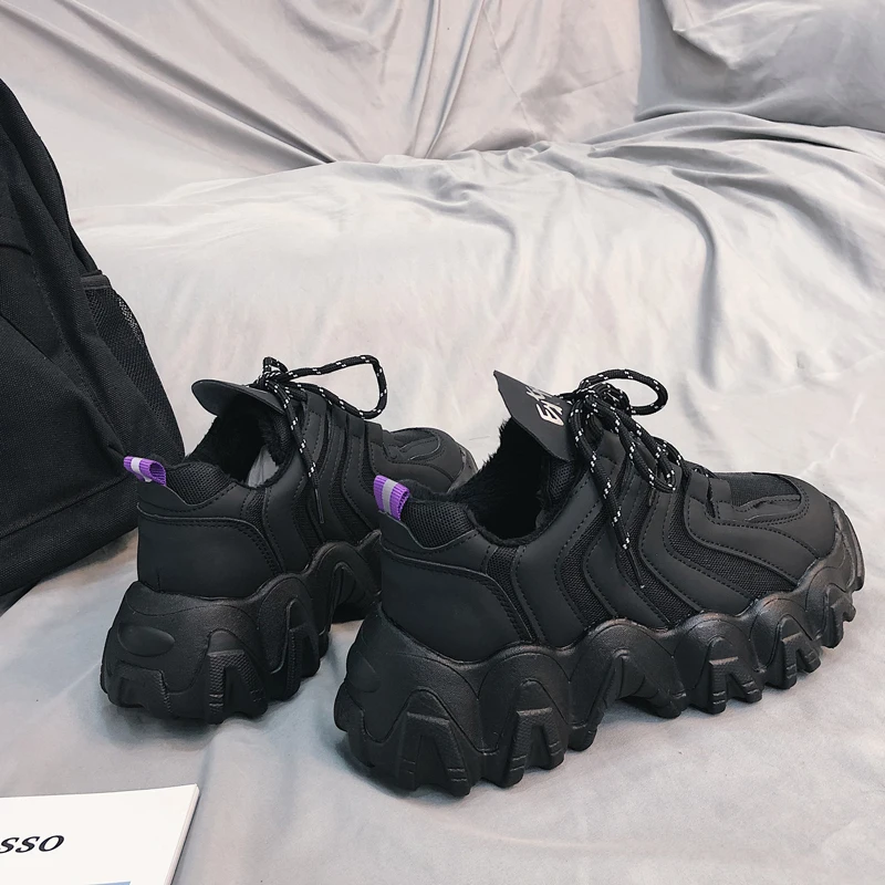 2020 зимние теплые вельветовые кофты для девочек обувь на толстой подошве Высота