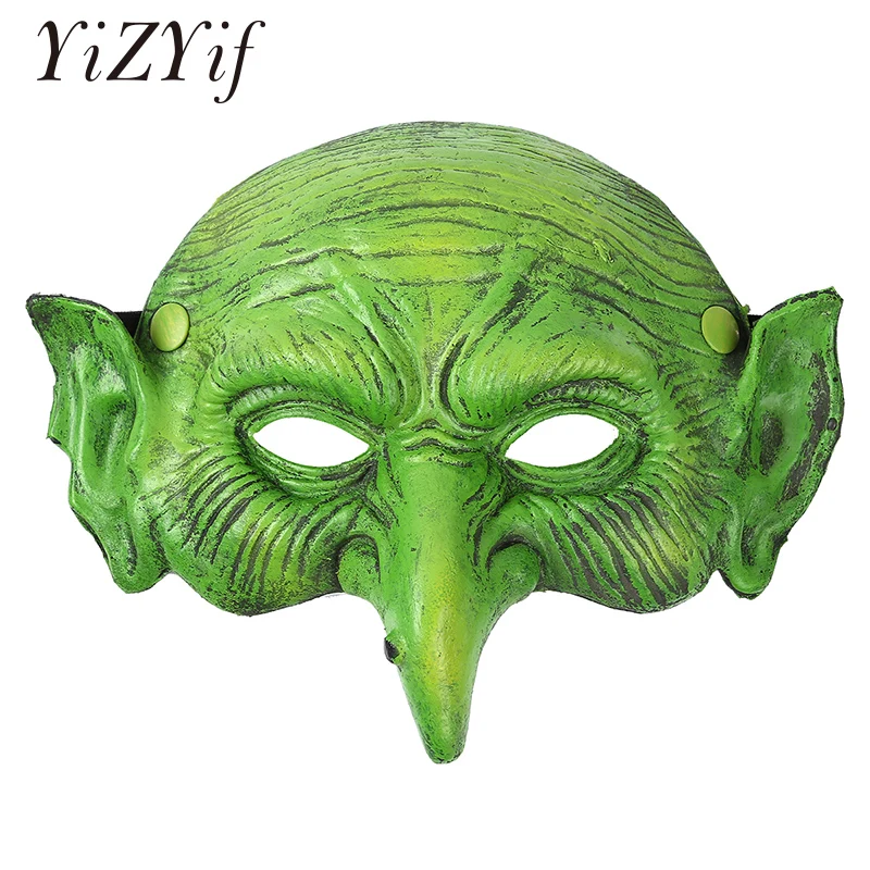 Полиуретановая Пена 3D реалистичный страшный ужас старая женщина ведьма Половина