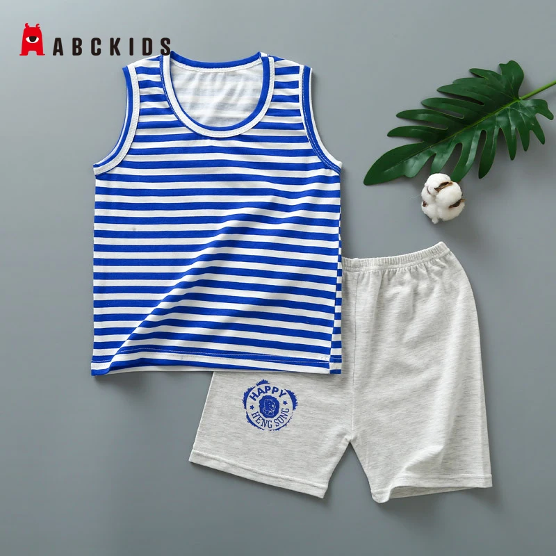 ABCkids Baby Boy Clothing Set Cute Summer T-Shirt Pants Cartoon Children Boys Clothes Shorts Suit for Kids Outfit BS00001 | Детская