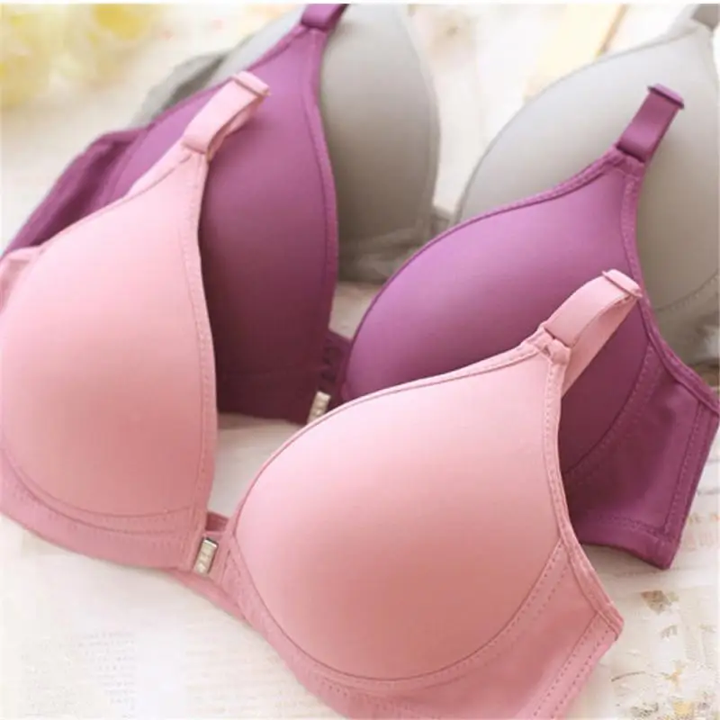 1 шт. микро Собранный сексуальный бесшовный спортивный бюстгальтер с пуговицами