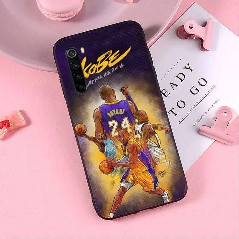 

Kobe Bryant Basketball case coque fundas etui for xiaomi note max mi 3 7 8 9se Redmi 7 7a 8 8t 10 pro lite cases cover