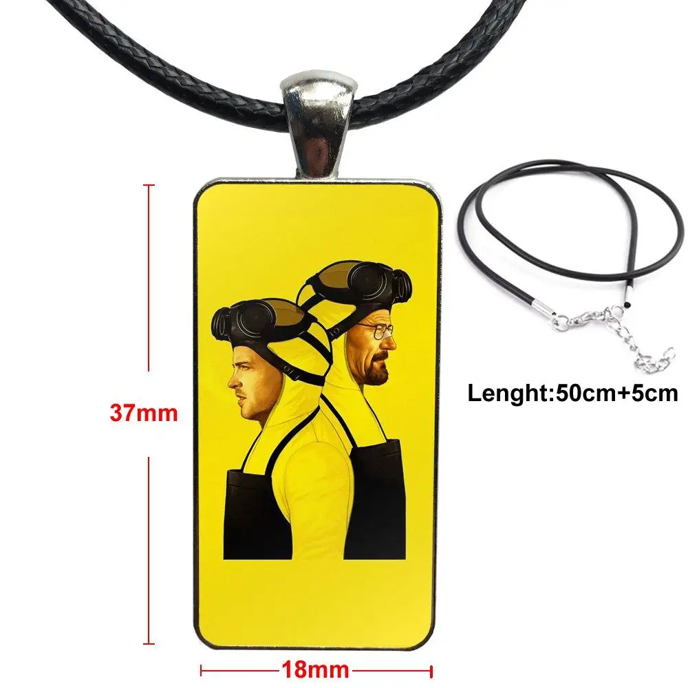 For Women Children Doctor House M.d Heisenberg Breaking Bad Glass Cabochon Choker Pendant Rectangle Necklace Steel Color Jewelry | Украшения