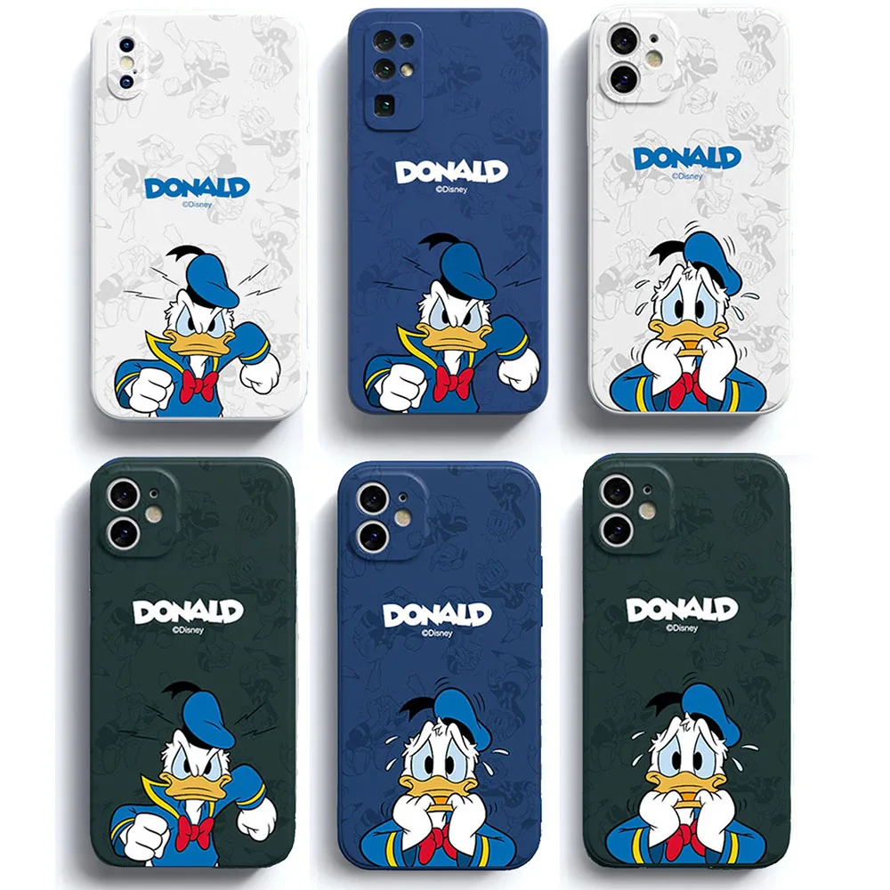 

Daisy Donald Disney iPhone Case Soft Silicone Protector Phone Case for iPhone 11 12 Pro Max 7 8 Plus X XS XR