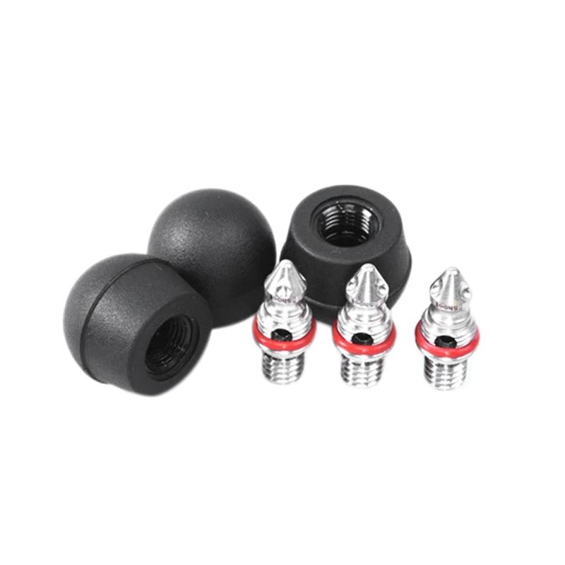 6 шт нержавеющий штатив монопод шип с шайбами совместимый для UNC 3/8 дюймов винт