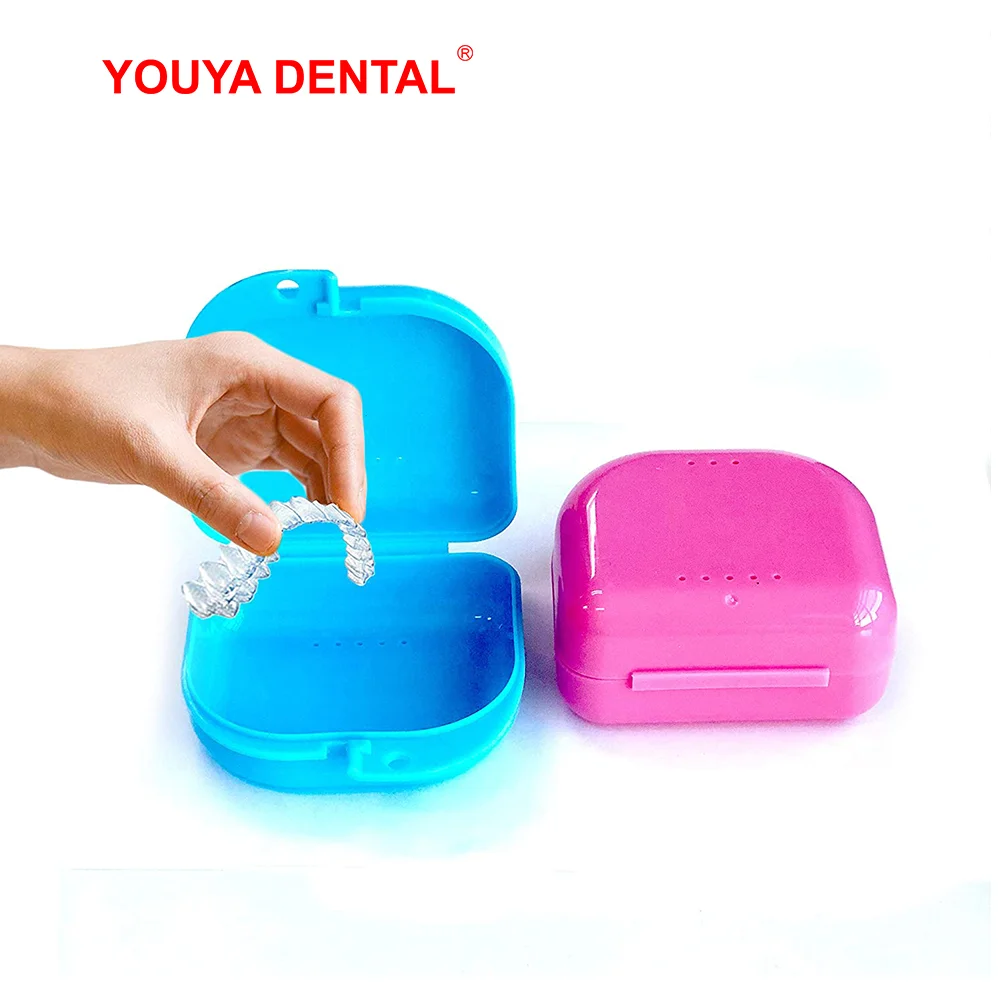 Контейнер для протеза искусственных зубов Ортодонтические протезы чехол зубной