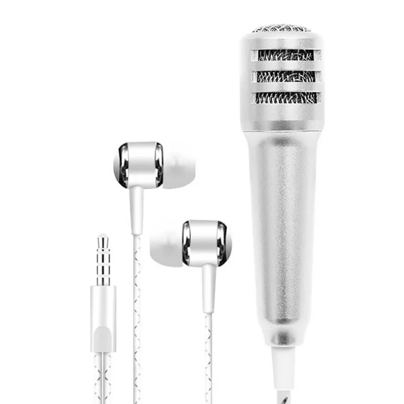 Портативный мини-микрофон для мобильного телефона корпус из алюминиевого сплава