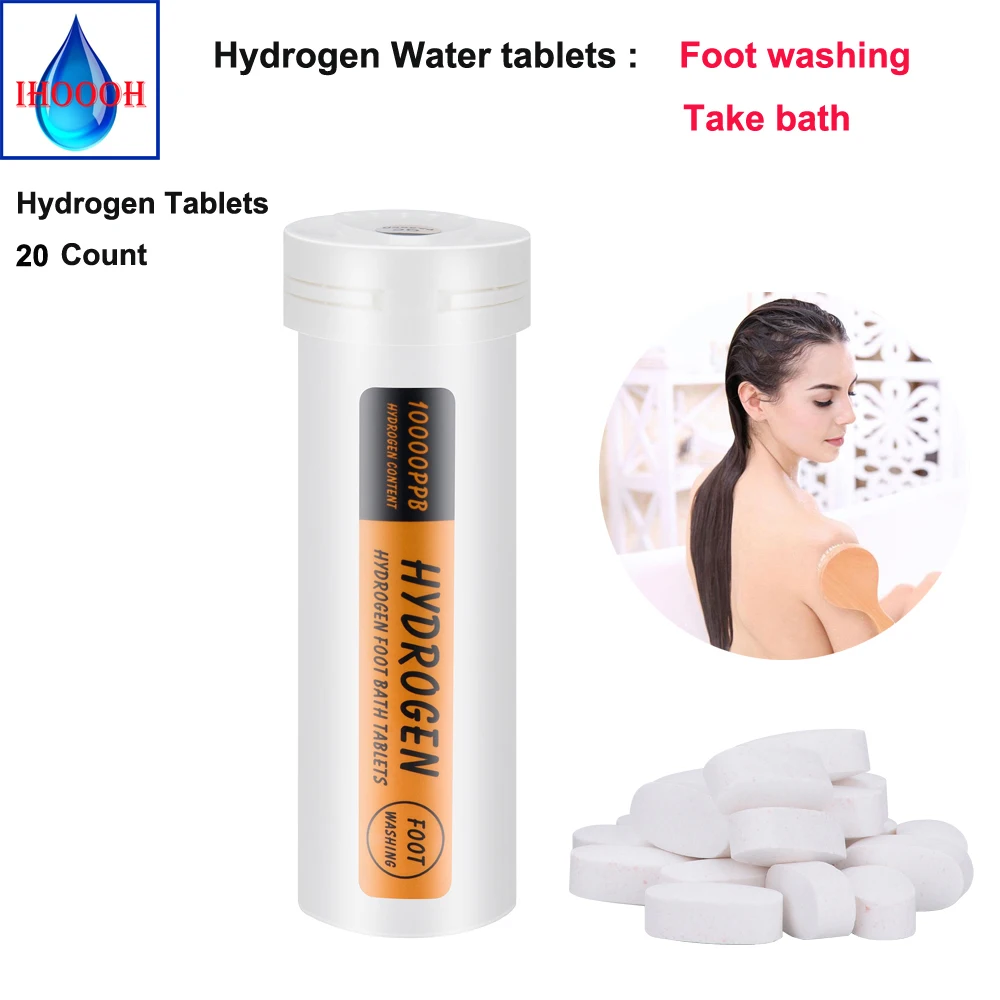 

Weakly Acidic H2 Nano Molecular Hydrogen Water Tablets Foot Washing Take Bath Replenishing Help Treat Skin Diseases 20PC IHOOOH