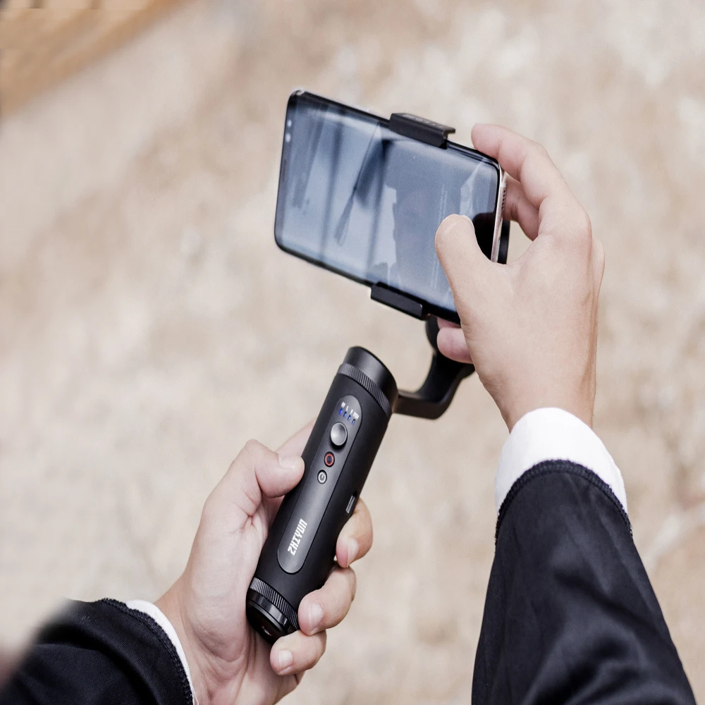 Zhiyun Smooth Q гладкой Q2 3-осевой ручной шарнирный стабилизатор для камеры для iPhone Xs 8Plus 6plus samsung Galaxy смартфон