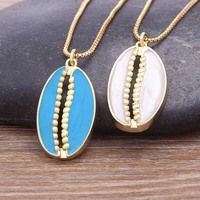 new arrival oil dripping shell beads pendant jewelry making necklace mixcolor sliced shell accessories gift wholesale for women