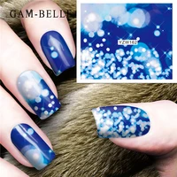 gam belle 1 pc starry sky sexy lace flower water transfer nail art sticker beauty red maple leaf decal nails art decorations