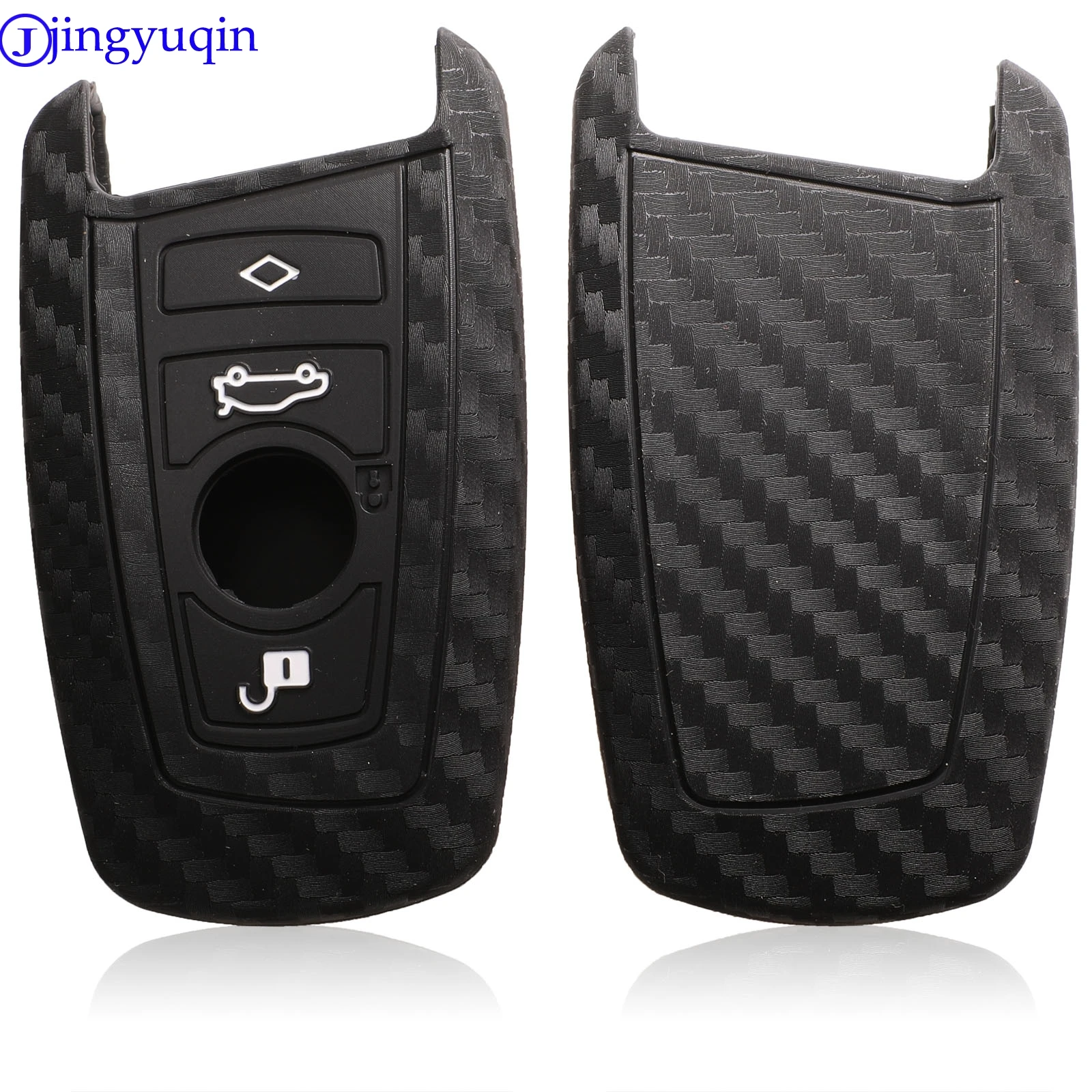 jingyuqin Remote Car Key Case Cover Carbon for BMW 520 525 f30 f10 F18 118i 320i 1 3 5 7 Series X3 X4 M3 M4 M5 Styling|Футляр для