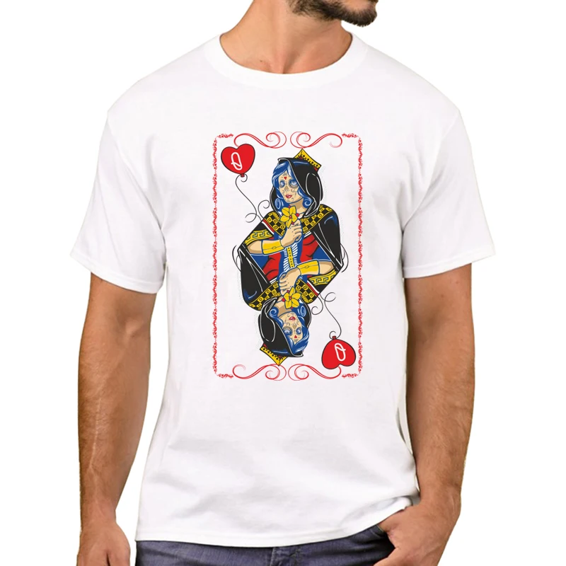 TEEHUB новейшая Мужская футболка с принтом игральных карт модные футболки рисунком