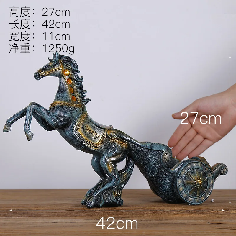 horse Лежа олень из смолы украшения креативный Европейский Лось винный шкаф украшения дома подарки - Цвет: horse