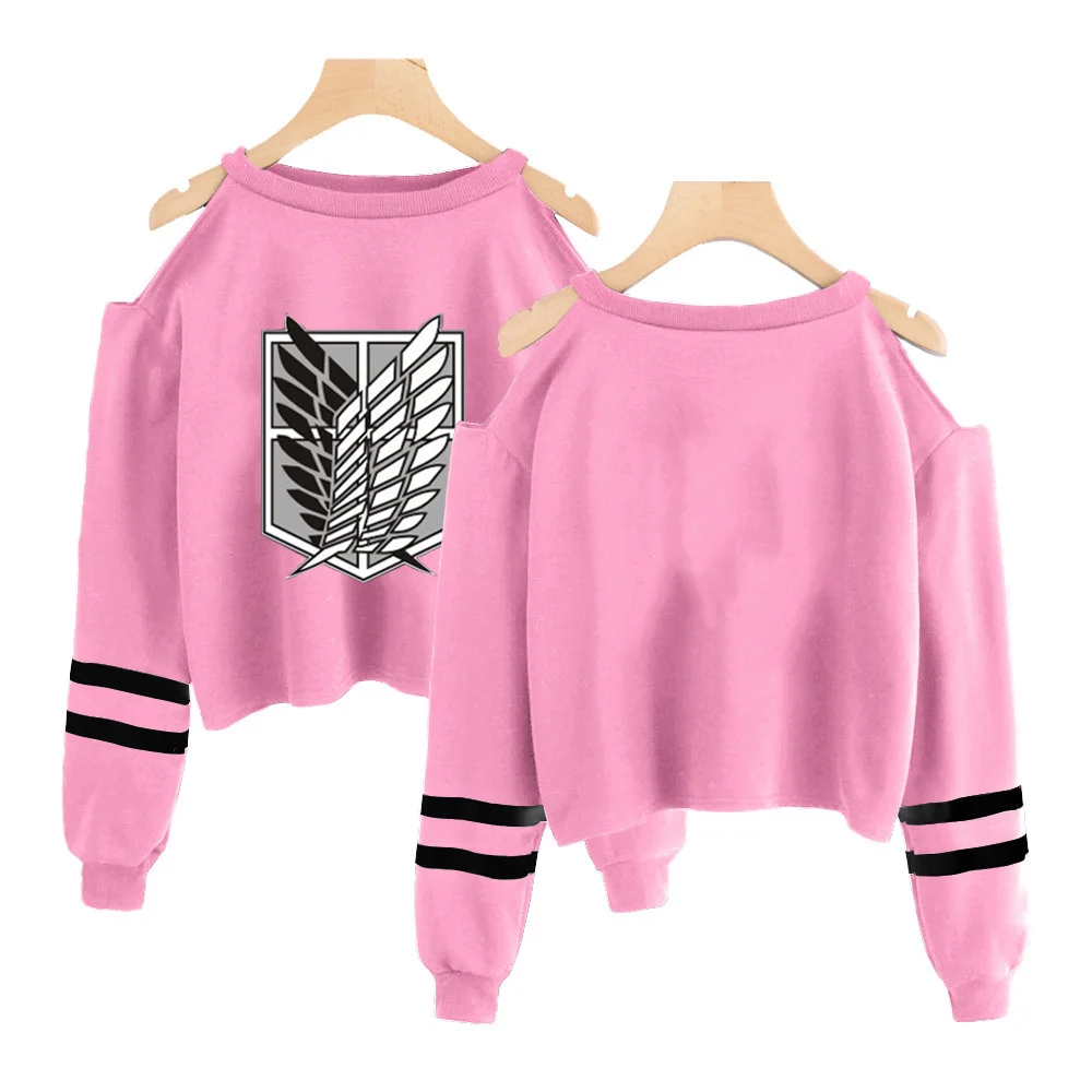 

New Attack on Titan Sweatshirt Women Harajuku High Quality Hip Hop Cotton Attack on Titan Women's Sweatshirt