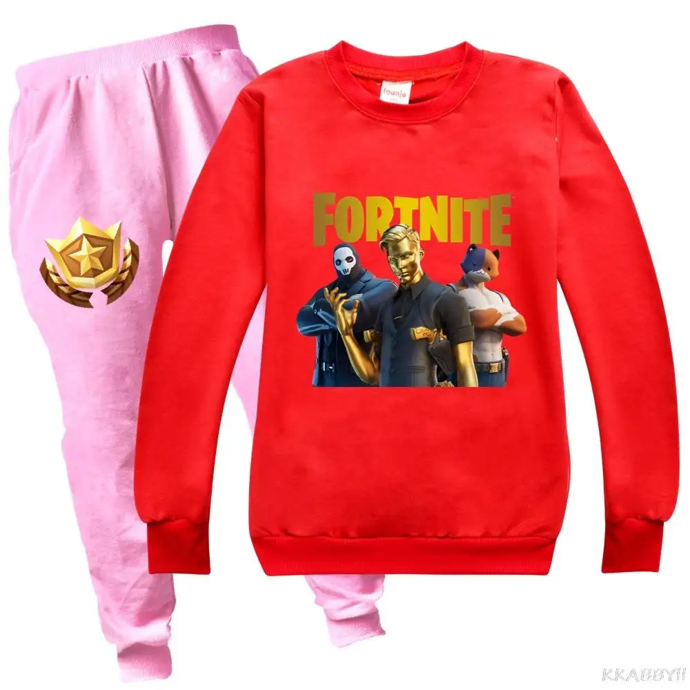Демисезонные комплекты одежды для маленьких мальчиков Fortnites костюм детская