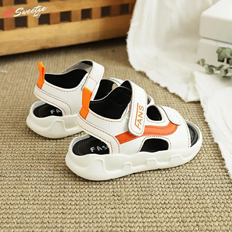 Baby Boys Girls Sandals Kids Fashion Anti-slip Shoes Children Soft Sole Hook Loop Girl Summer Sandals