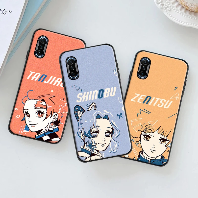 

Demon Slayer Anime Phone Case For Xiaomi POCO M3 X3 Pro X3 GT NFC F3 GT Funda Coque Carcasa Cases Back Cover TPU Kamado Tanjirou