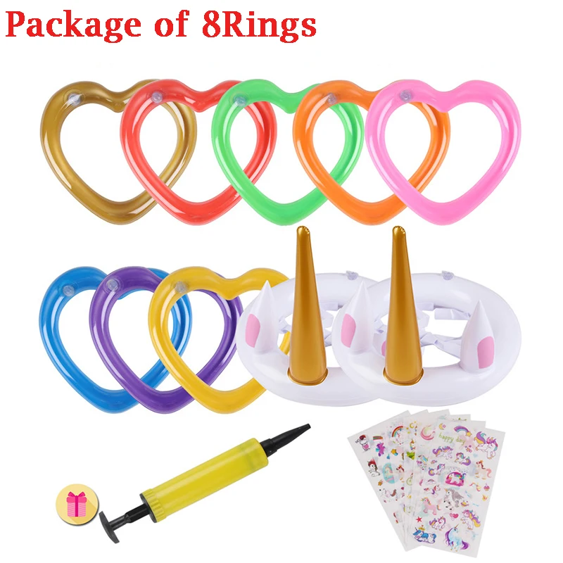 Надувное кольцо для плавания с единорогом игрушки детей игры в бассейн вечерние