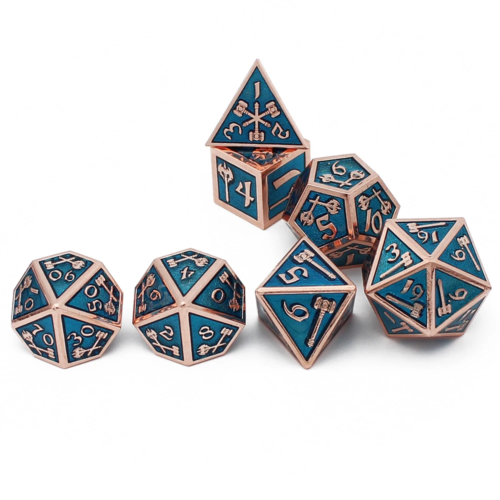 2020 Новый стиль металлические кости ролевые игры MTG игральные DnD включают в себя