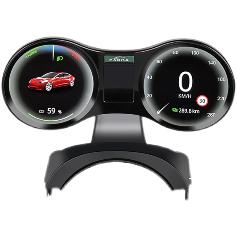 Car LCD Instrument Cluster Retrofit Multimedia Digital Dashboard for Tesla Model 3 / Model Y Head-up Display Panel Gauges