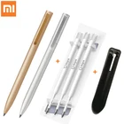 2020 оригинальные Xiaomi Mi алюминий Ручка-роллер Mijia металлическая табличка с 0,5 мм Япония MiKuni для наполнения чернил из алюминиевого сплава держатель для ручки