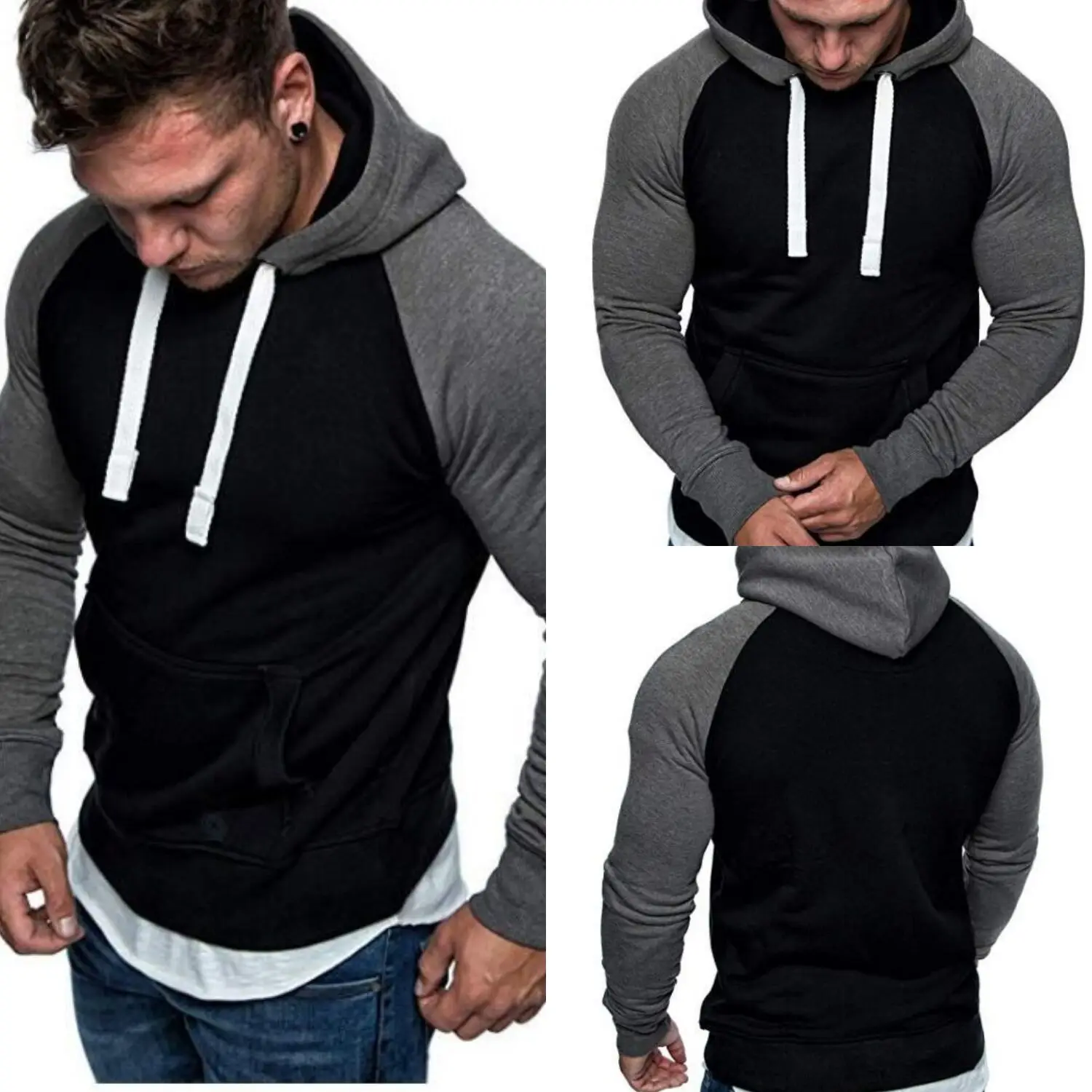 2019 брендовая одежда мужские толстовки тонкий свитшот с капюшоном унисекс пальто