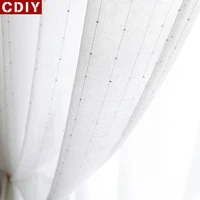 cdiy thicken sequins white tulle curtains for living room bedroom sheer curtains voile curtains window treatments drapes blind