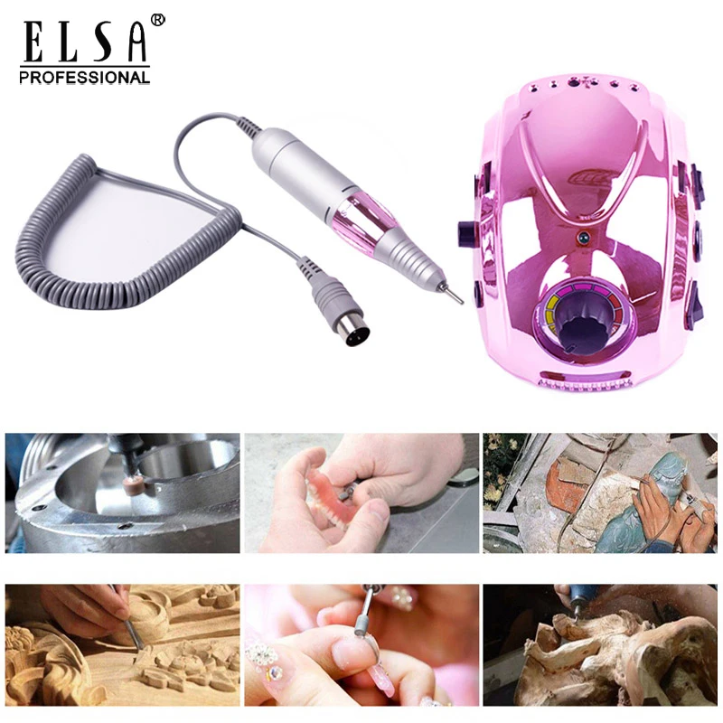 

65W 35000RPM Newest Electric Nail File with Cutter Nail Art Drill Nail Polishing Drill manicure Machine For Nail Art Tools Kit
