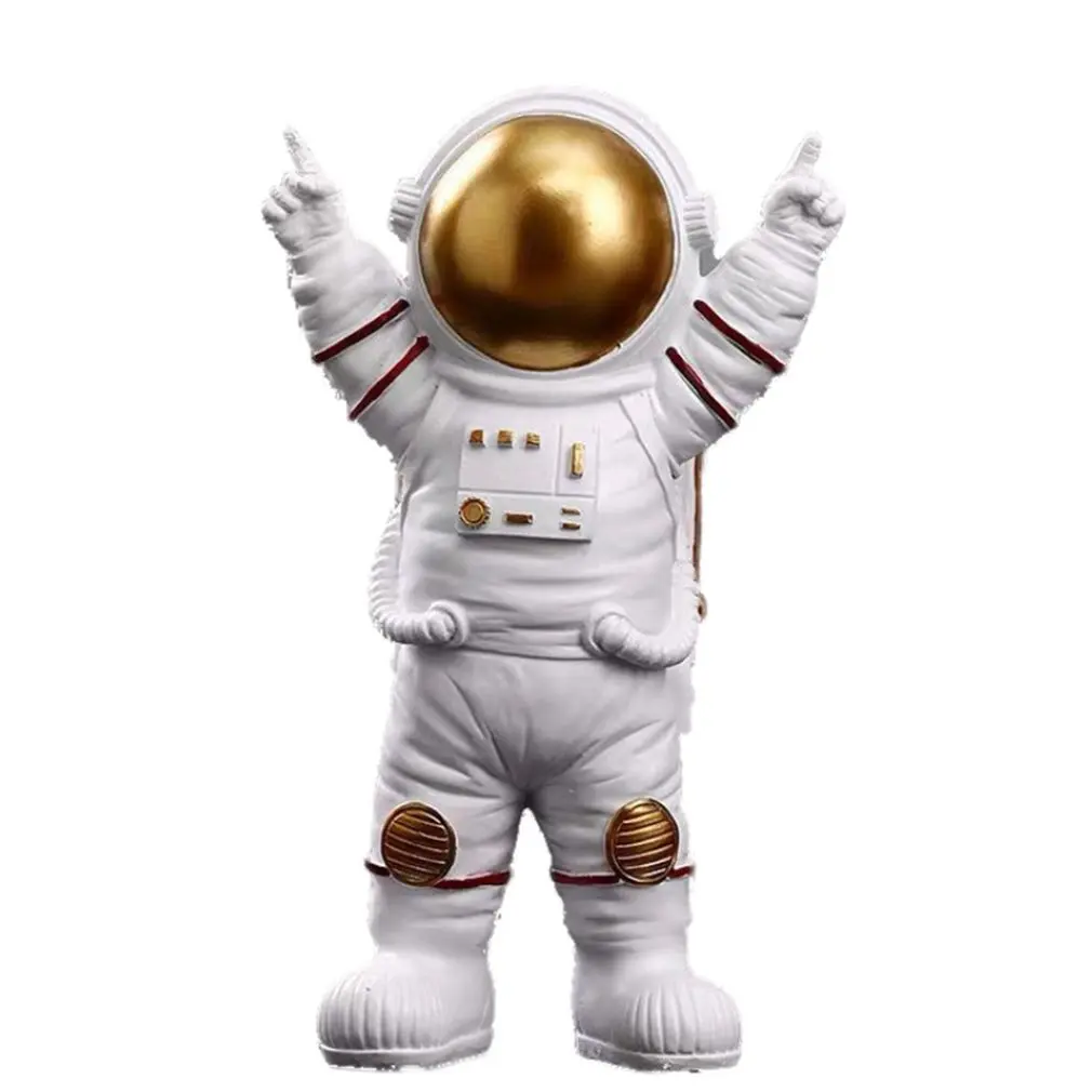 

Nordic Resin Creative Astronaut Sculpture Figurine Store Craft Desk Home Decoration Accessories Modern Birthday lovers Gift