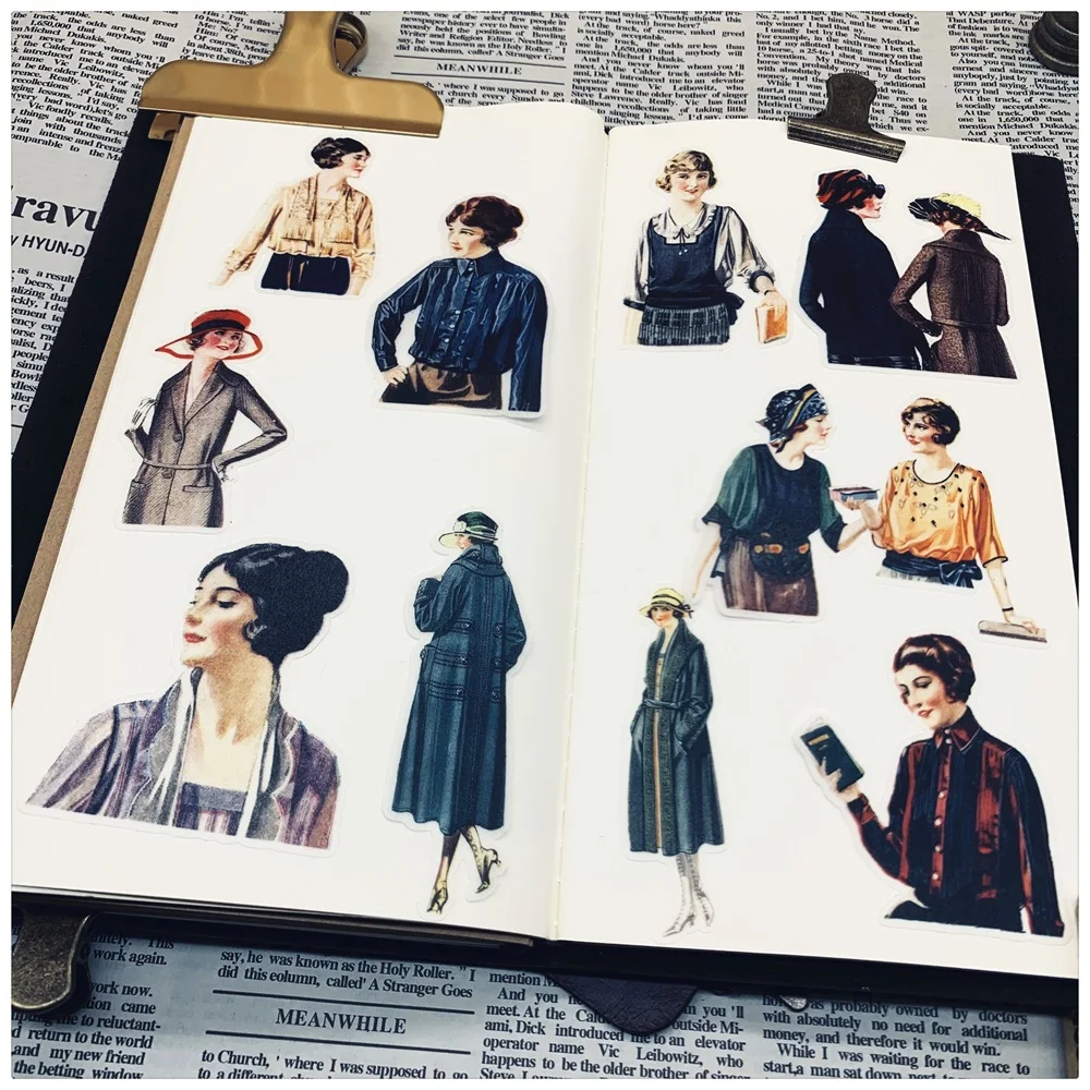 12 шт./компл. Винтаж леди средневековья Стикеры DIY ремесло Скрапбукинг альбом