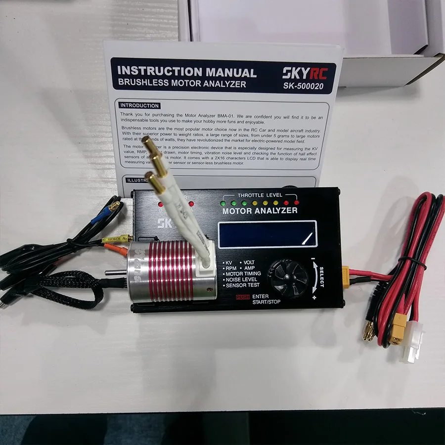 SKYRC BL моторный анализатор сенсор меньше бесщеточный двигатель KV значение