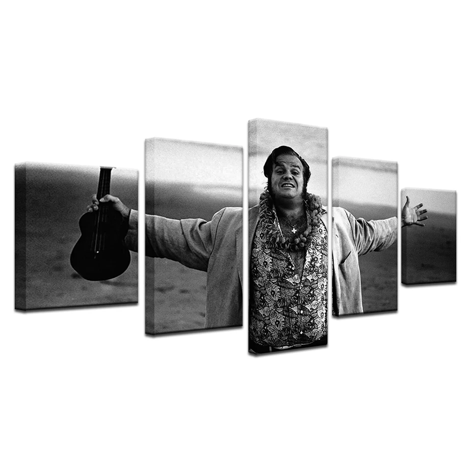 

Vintage Photo Home Oil Paintings On Canvas Wall 5 Pieces Music Star BedRoom Print Chris Farley Poster Framework Modern Modular