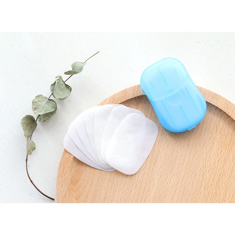 Портативный растворимые дезинфицирующее мыло Бумага вспенивания мыльные хлопья