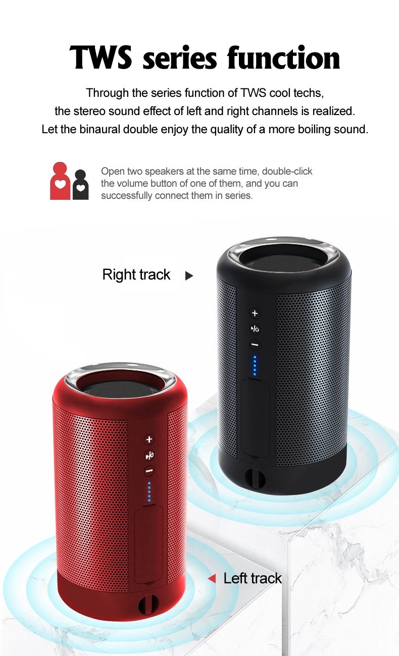 Бумбокс Bluetooth 5,0 Динамик s Водонепроницаемый Портативный на открытом воздухе громкий Динамик мини Колонка коробка Динамик с Поддержка TF карты sd/USB/AUX/FM