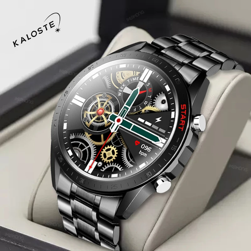 

360*360 HD IPS 1.32 Inch Screen 2021 Men Smart Watch Heart Rate Monitor IP68 Swim Sports Smartwatch Custom Dials For Android IOS