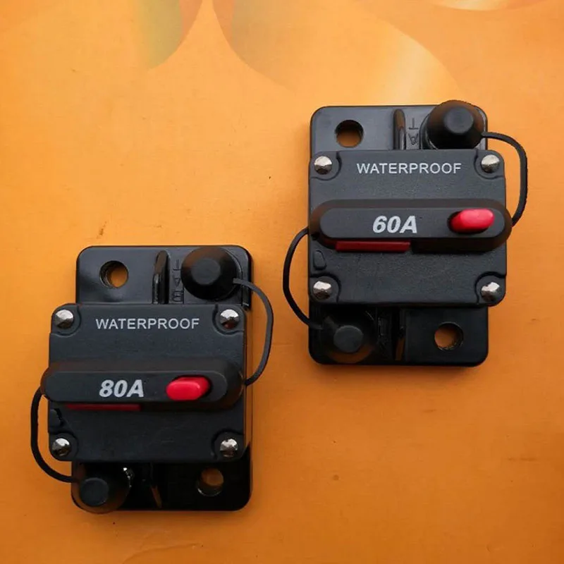 12V-24V DC 30A 40A 50A 60A 70A 80A 100A 150A 200A водонепроницаемый выключатель предохранитель сброса