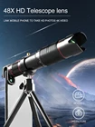 Монокулярный телескоп, зум 48X, металлический, 4k, для смартфона, для дикой природы, кемпинга