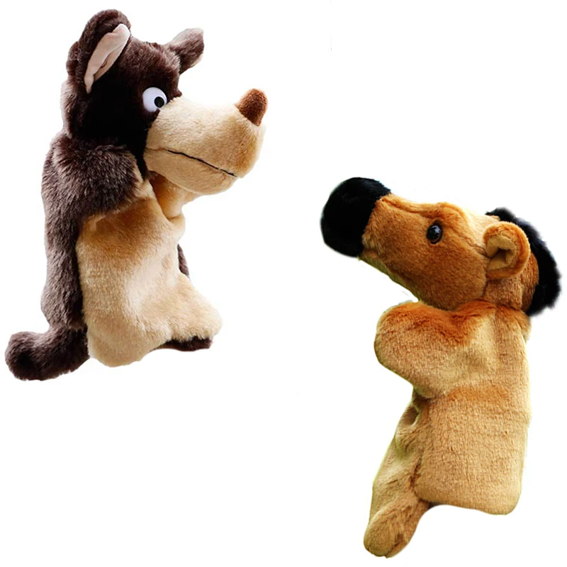 

Hand Puppet Plush Toy Mouth Active Children's Ventriloquism Glove Performance Puppet Monkey Finger Doll Parent Child Interaction