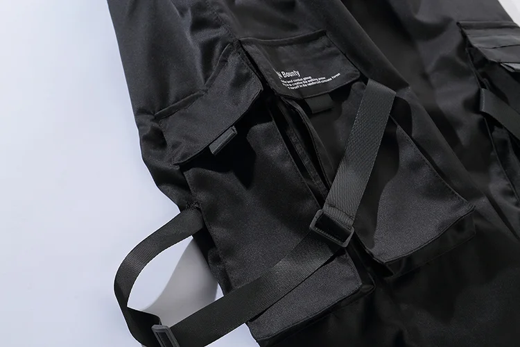 Мужские черные тактические штаны для бега