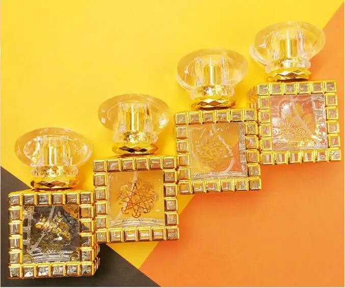 

Elegant 40ML Hot Stamping Glass Square Spray Perfume Empty Bottle