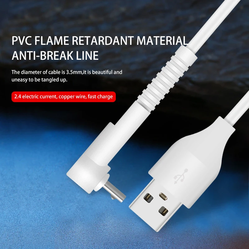 Ddaian Micro USB Кабельный кронштейн зарядный кабель 90 градусов локоть для LG samsung Daoge мобильный телефон быстрое зарядное устройство