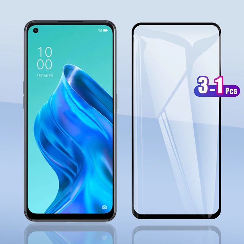 

For Oppo Reno5 A Reno 5 A 6.5" Full Cover Tempered Glass Screen Protector Explosion-proof Protection Film
