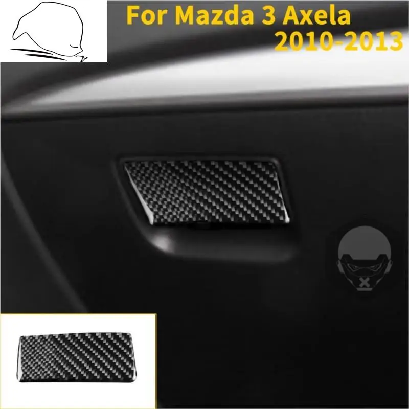 

Для Mazda 3 Axela 2010-2013, ящик для перчаток, органайзер, ручка, отверстие для ключей, наклейка на крышку из углеродного волокна, внутренняя отделка, ...