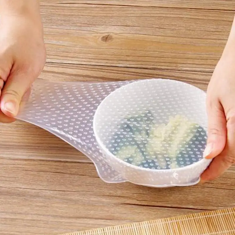 Многоразовые силиконовые крышки для мисок пищевая пленка сохранения свежести