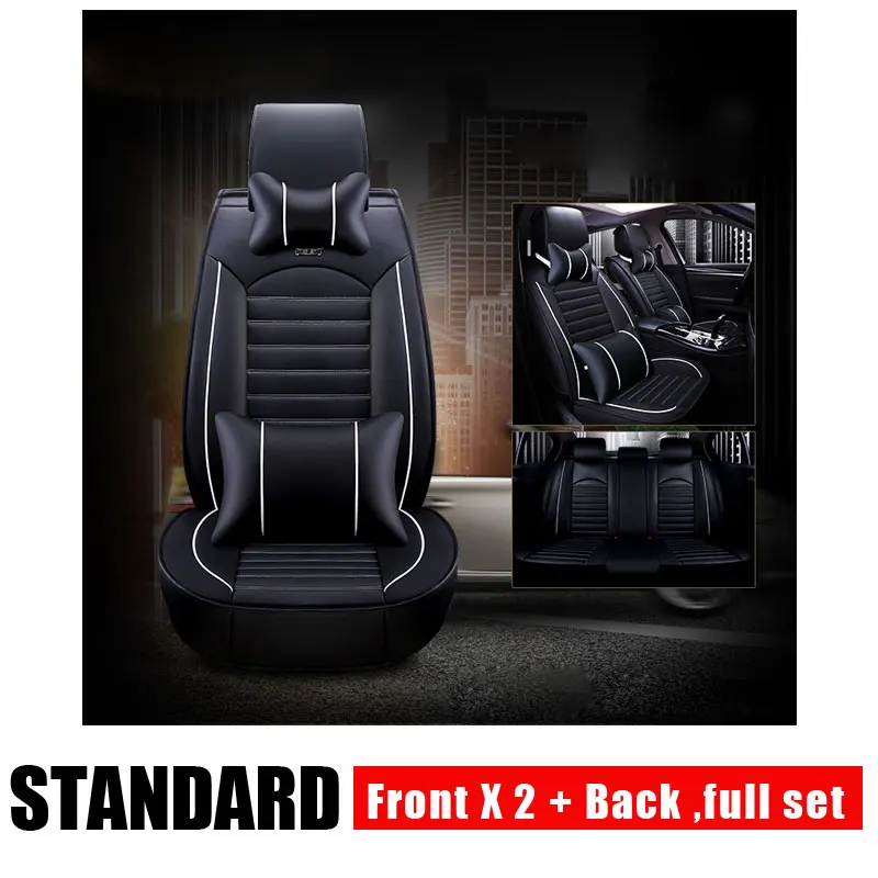 

Universal PU Leather Car Seat Covers for Jeep Grand Cherokee Wrangler Patriot Cherokee Compass Commander Car Accessories Sticker