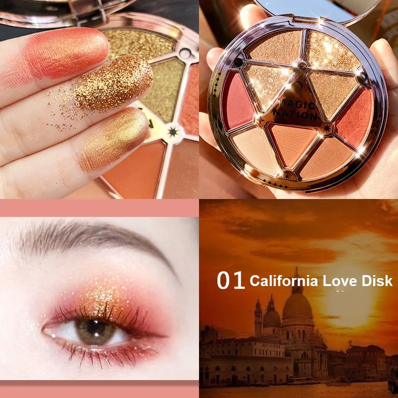 Тени для век 9 цветов стойкие водостойкие тени быстросохнущие матовые